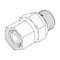 Tompkins Hydraulic Fitting, Metric CompressionL18(26X1.5) -08BSPP STUD STANDPIPE MC6122-L18-08 - alternate 1